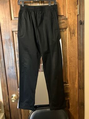 Augusta Sportswear Black Joggers with White Side Stripe